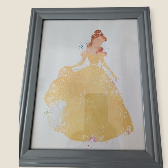 Set of 4 Disney Princess Watercolor Art Prints (8x10) - Picture 3 of 5